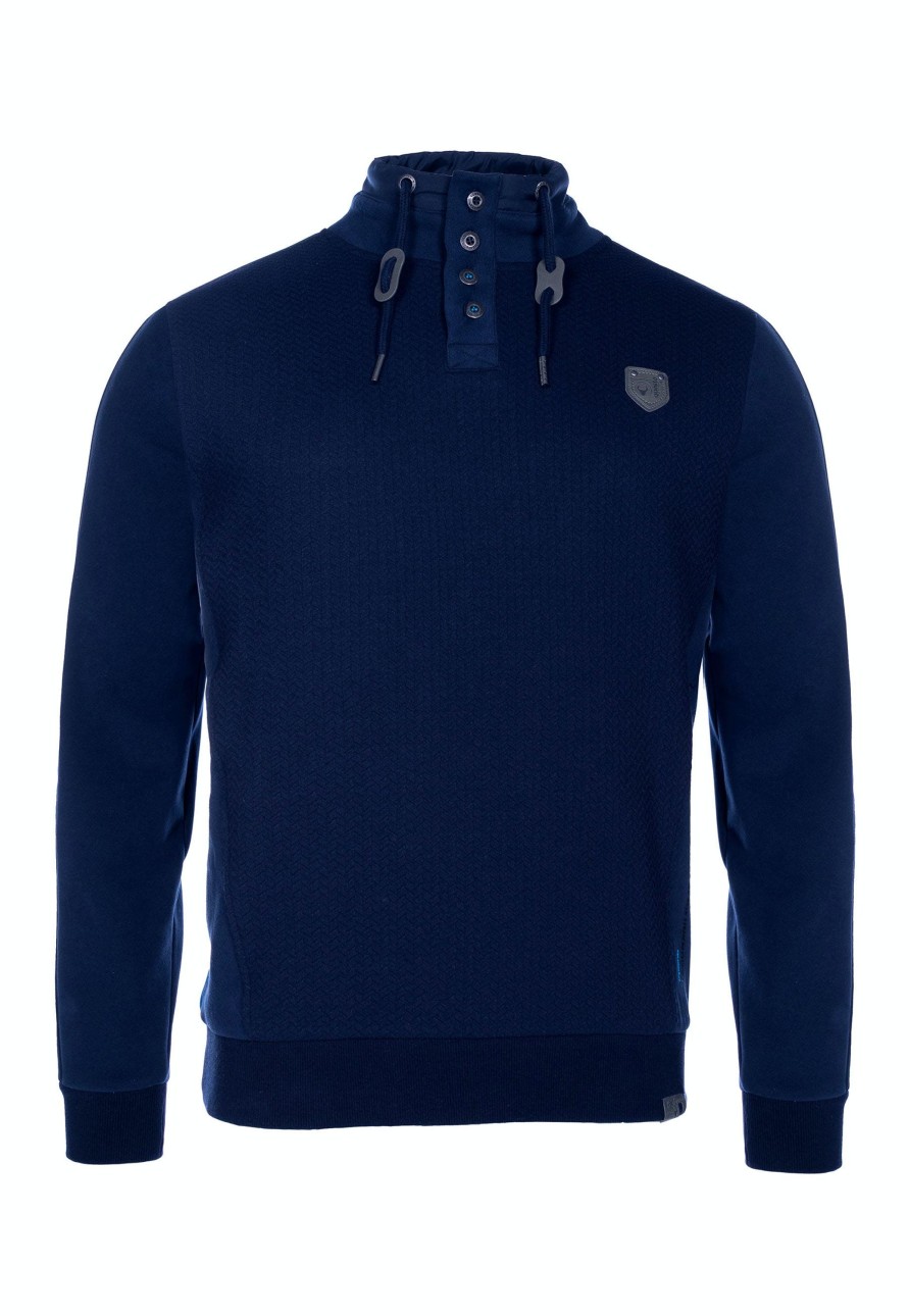 Herren Questo | Questo Sweatshirt Elano Nautical Blue