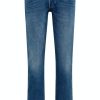 Herren Mustang | Mustang Michigan Straight Jeans Regular Fit Extra Lang Blue Denim