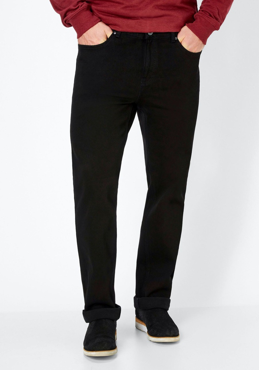 Herren Paddock's | Paddock'S Ranger Slim Fit Extra Lang Black