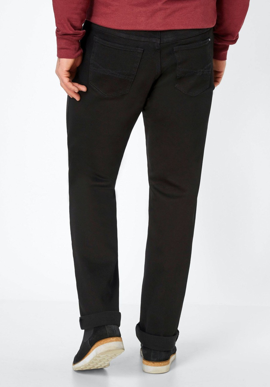 Herren Paddock's | Paddock'S Ranger Slim Fit Extra Lang Black