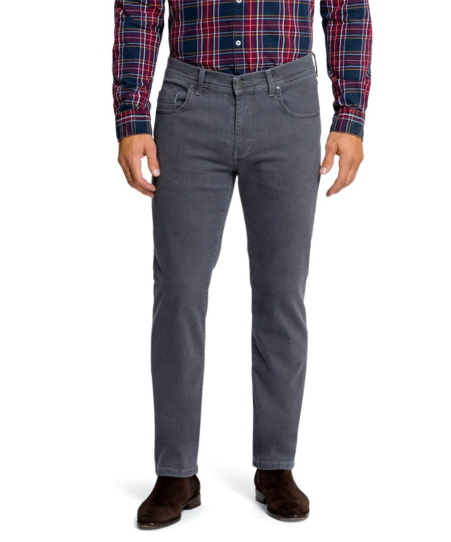 Herren Pioneer Jeans | Pioneer Jeans Rando Megaflex Regular Fit Extra Lang Grey