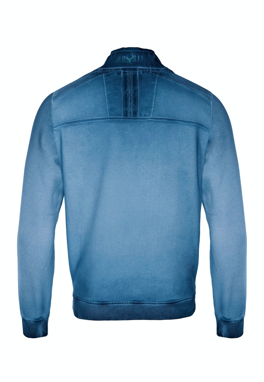 Herren Questo | Questo Sweatshirt Egon Petrol