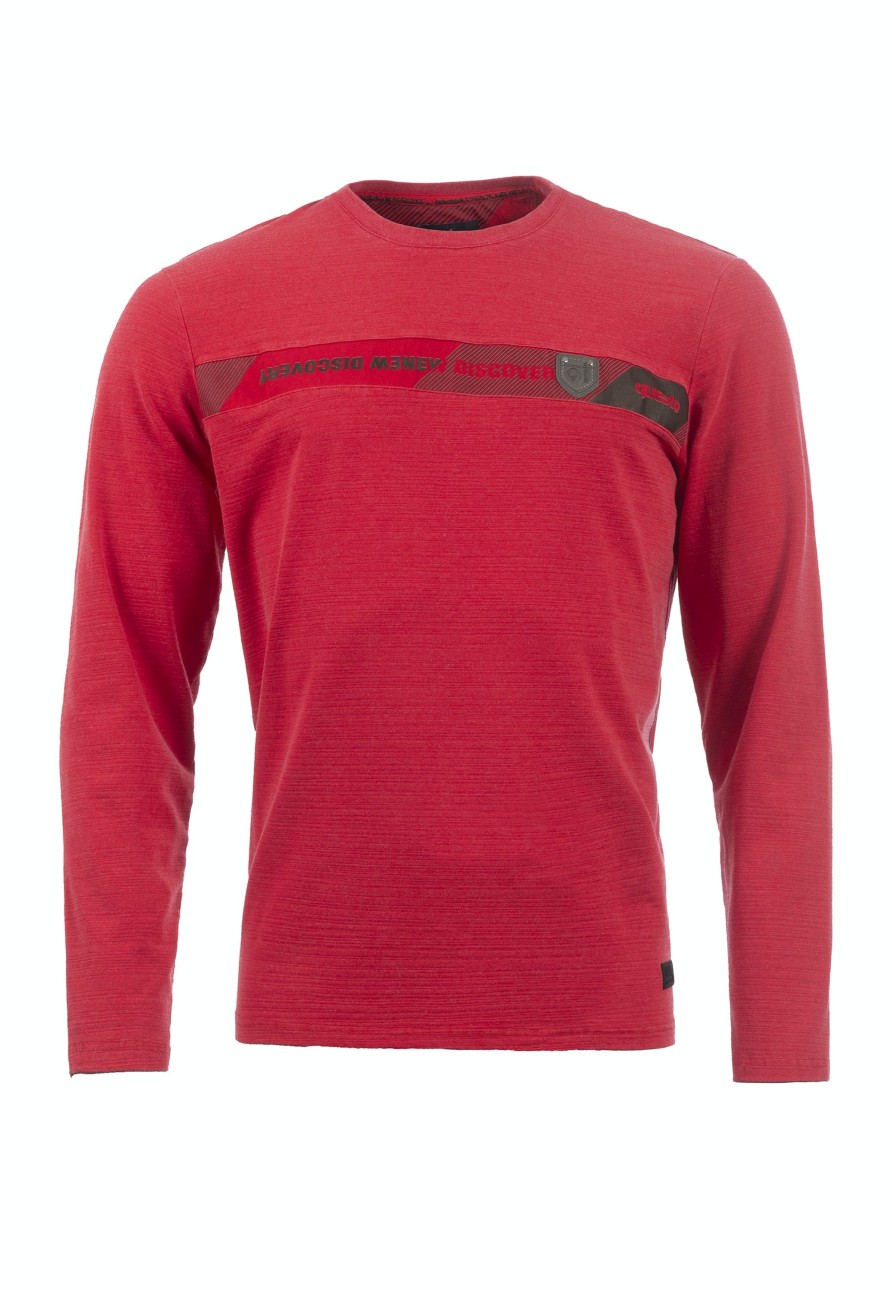 Herren Questo | Questo Langarmshirt Finnegan Chilli Red