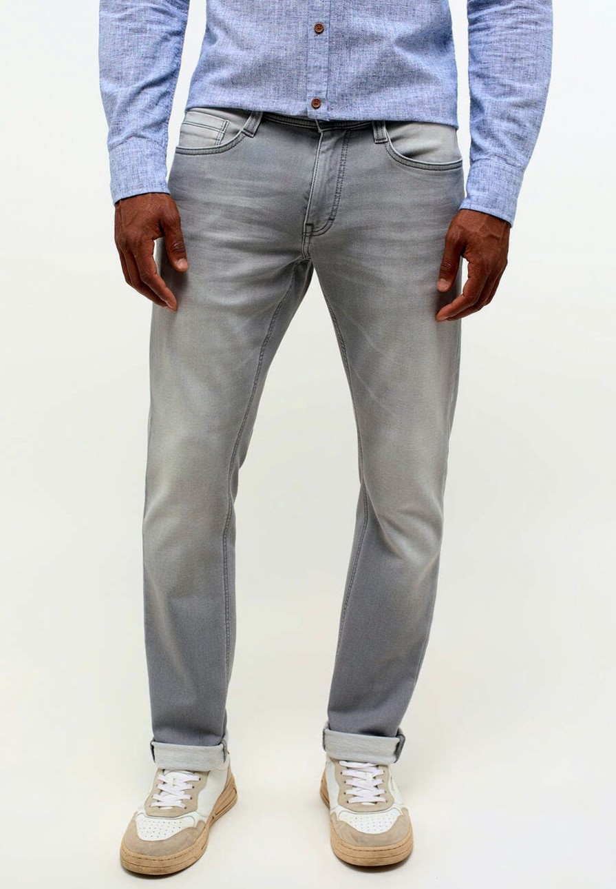 Herren Mustang | Mustang Jeans Oregon Slim Light Grey Extra Lang