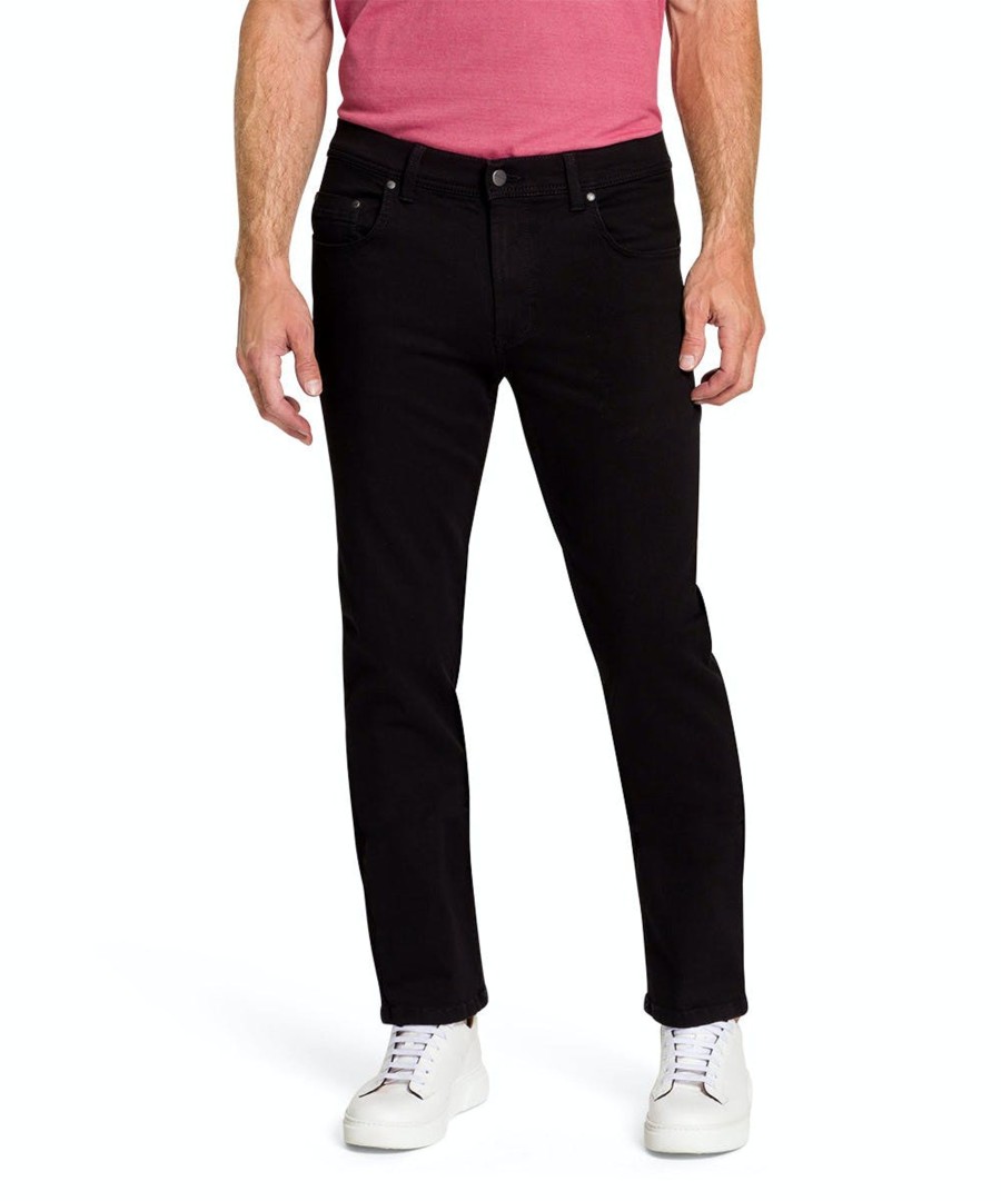 Herren Pioneer Jeans | Pioneer Jeans Rando Megaflex Regular Fit Extra Lang Black