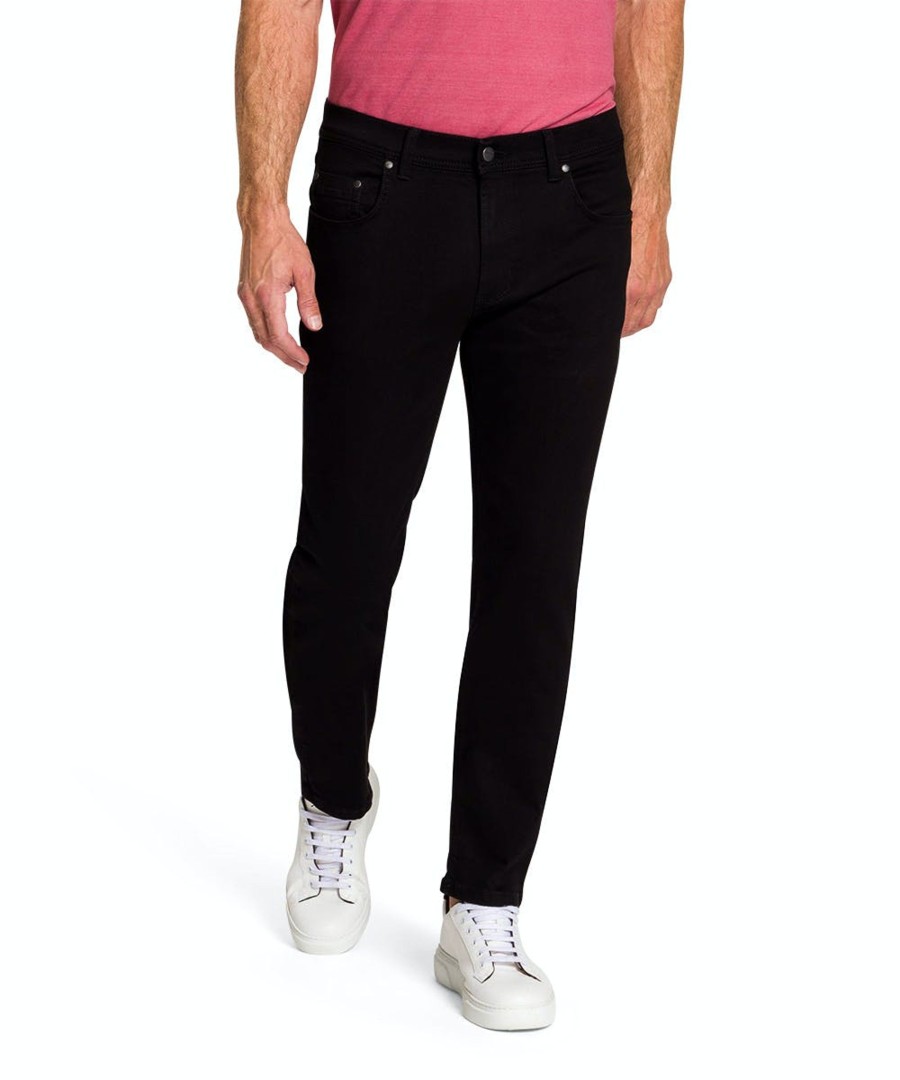 Herren Pioneer Jeans | Pioneer Jeans Rando Megaflex Regular Fit Extra Lang Black