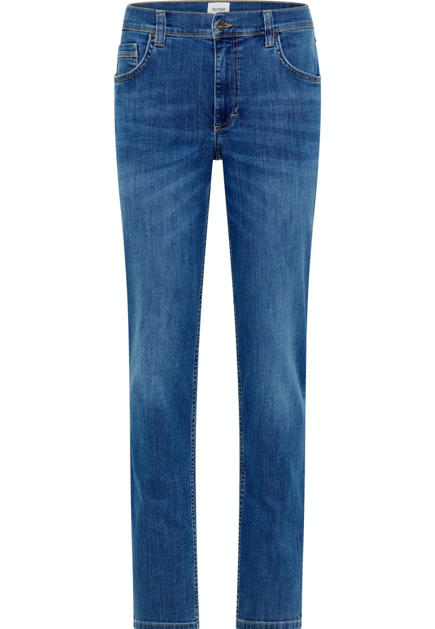 Herren Mustang | Mustang Jeans Washington Cool Blue Extra Lang