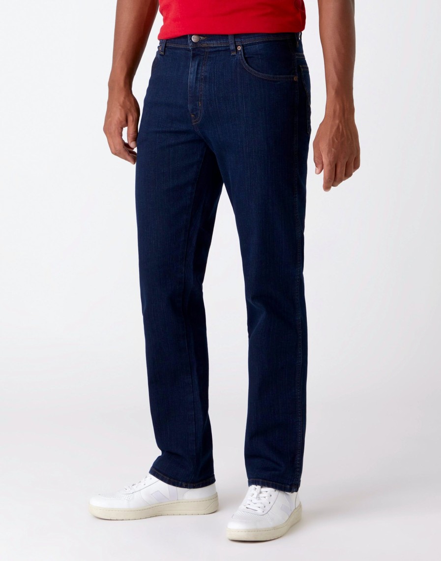 Herren Wrangler | Wrangler Texas Stretch Blueblack