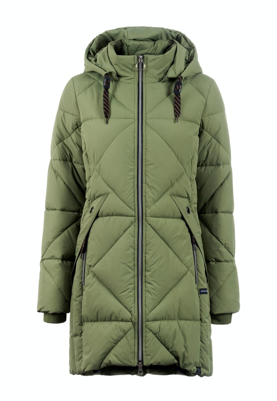 Damen Soquesto | Soquesto Wintermantel Meentje Avocado