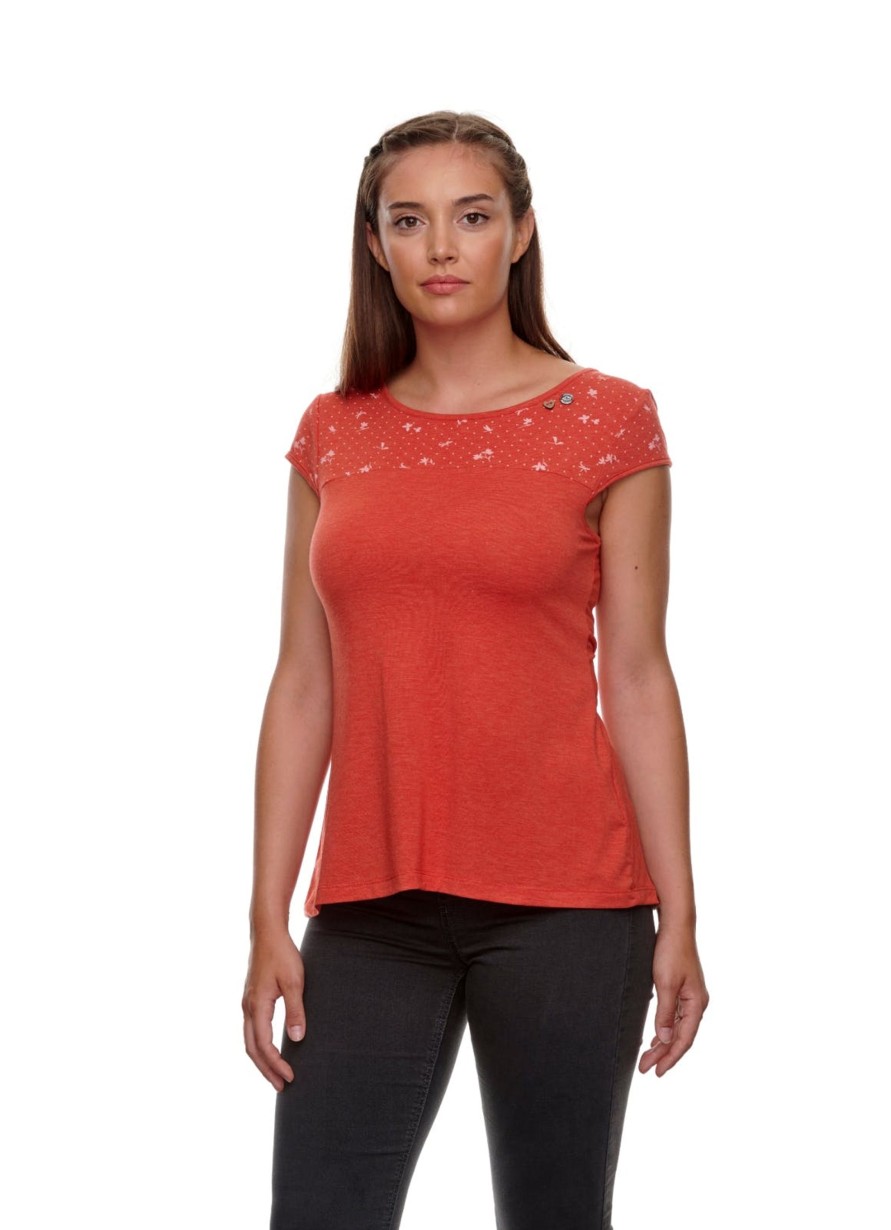 Damen Ragwear | Ragwear Shirt Eset Rot