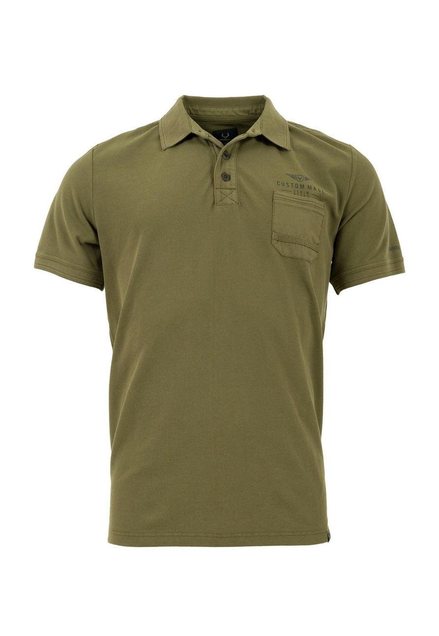 Herren Questo | Questo Poloshirt Eli Olive