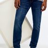 Herren Mustang | Mustang Oregon Tapered Jeans Slim Fit Extra Lang Mid-Blue