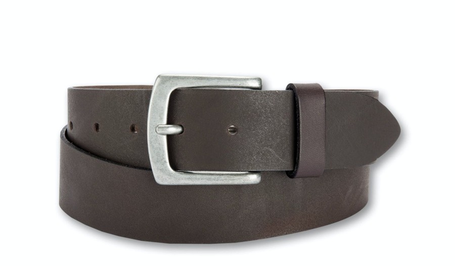 Herren Bernd Gu00f6tz | Bernd Gu00F6Tz 4 Cm Pull-Up Ledergu00Fcrtel Xxl Dunkelbraun