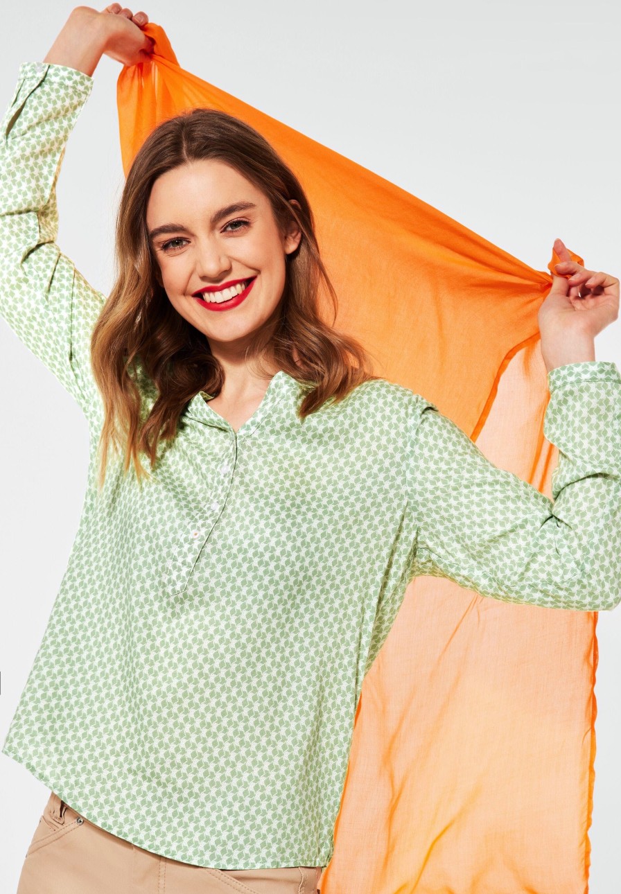 Damen Street One | Street One Bluse Bamika Green