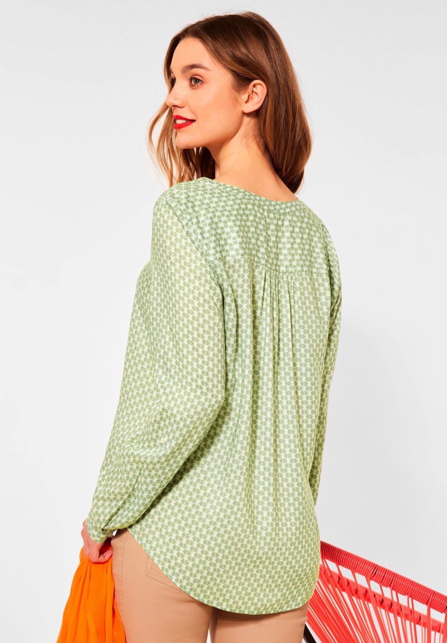 Damen Street One | Street One Bluse Bamika Green