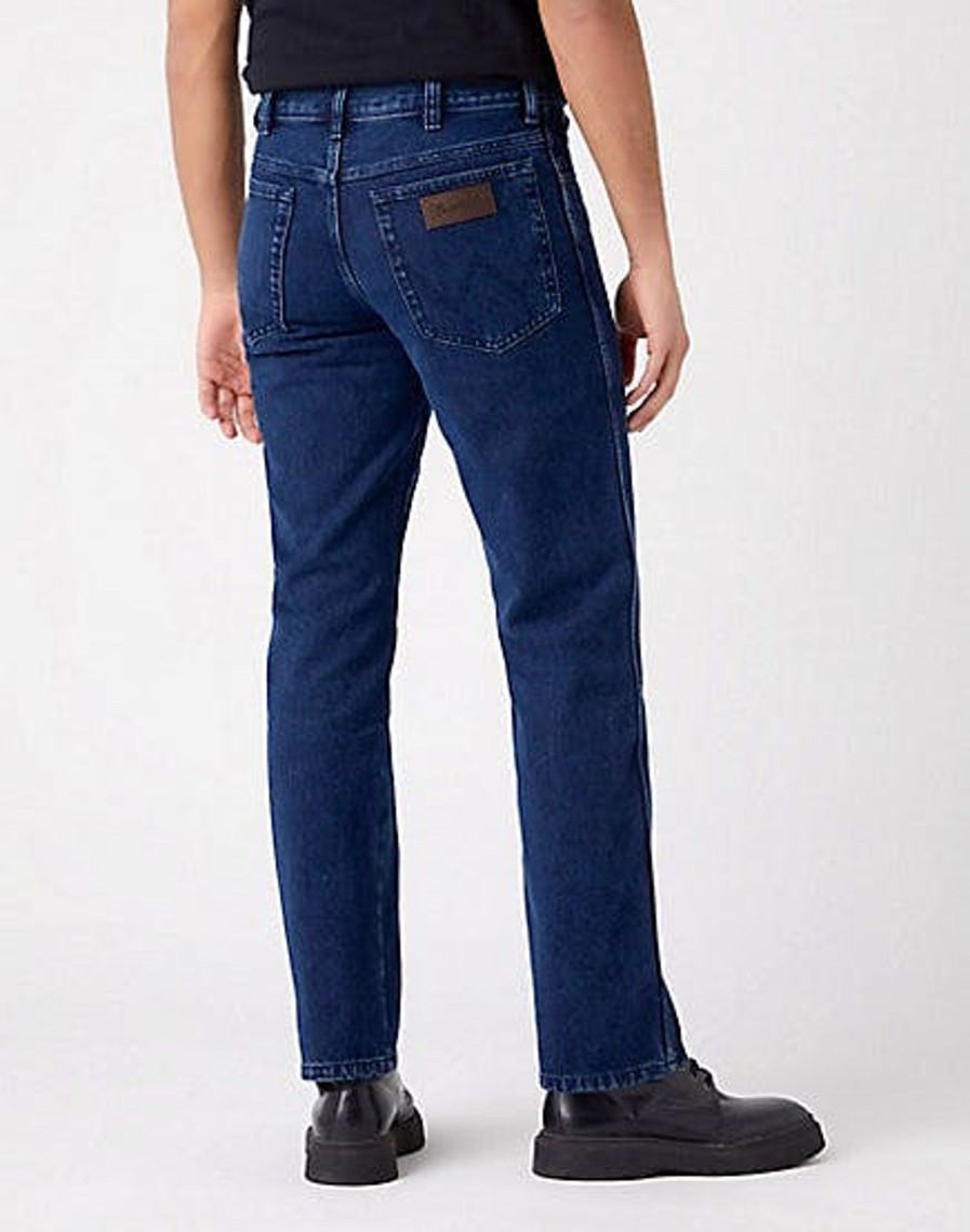 Herren Wrangler | Wrangler Texas Jeans Regular Fit Coalblue Stone