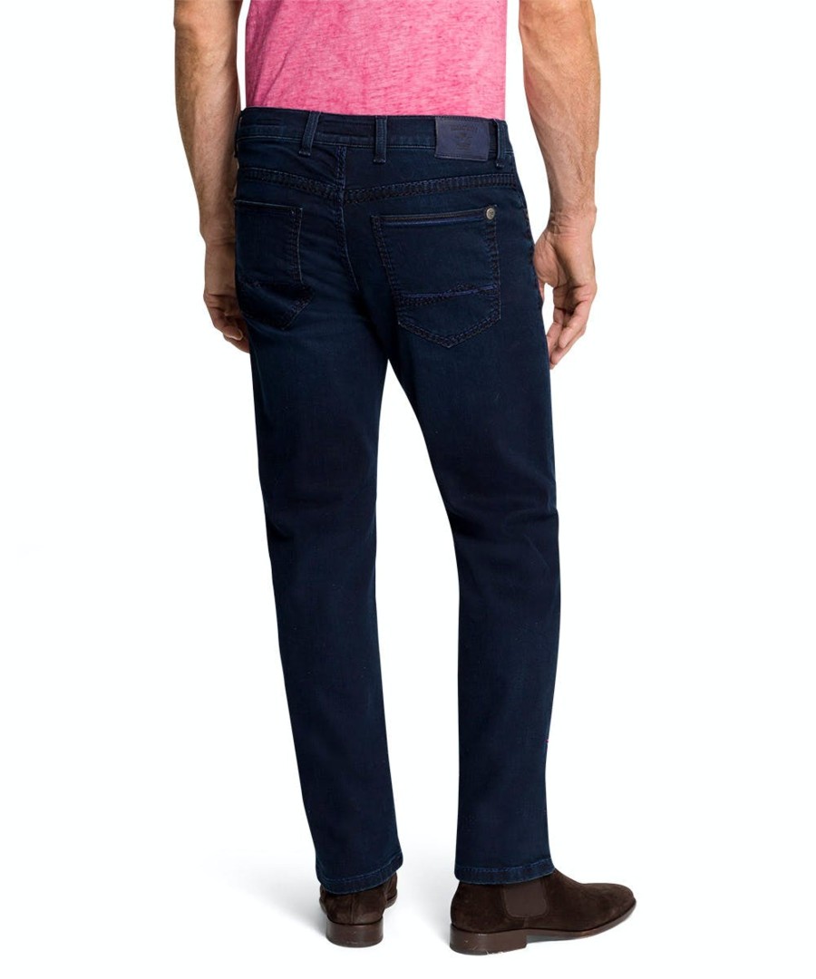 Herren Pioneer Jeans | Pioneer Jeans Rando Dark Blue Used