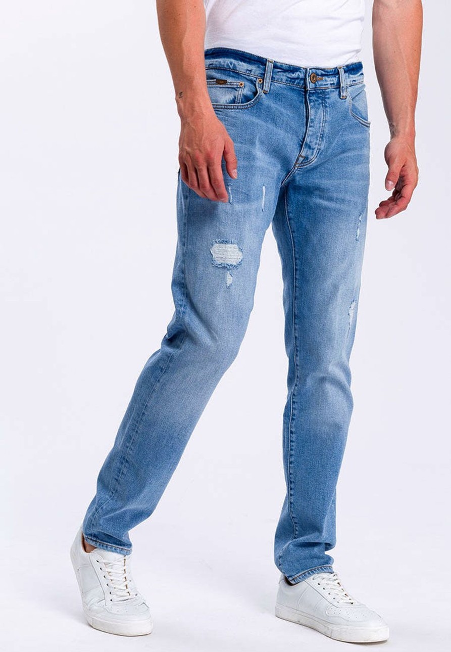 Herren Cross | Cross Jeans Herren 939 Tapered Destroyed Used