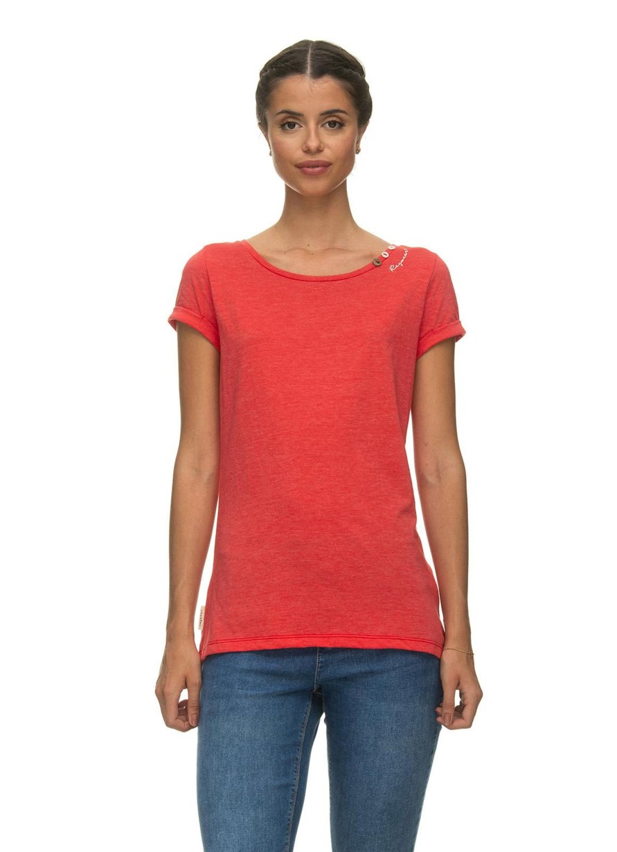 Damen Ragwear | Ragwear Shirt Florah Organic Red