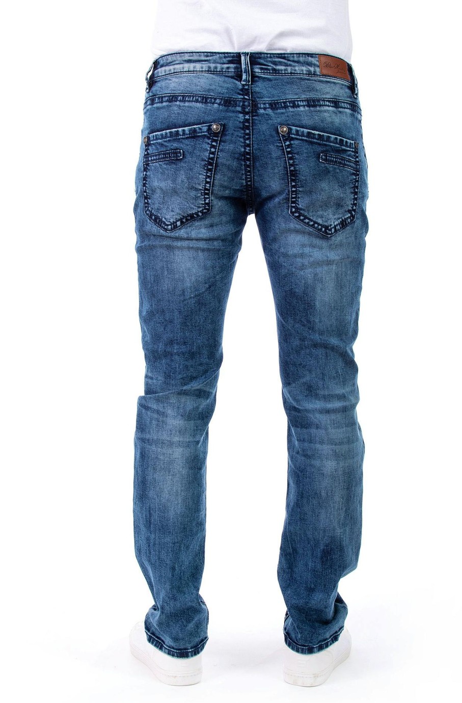 Herren Blue MonOnline | Blue Monkey Jeans Freddy 4587 Slim Fit Mid Blue