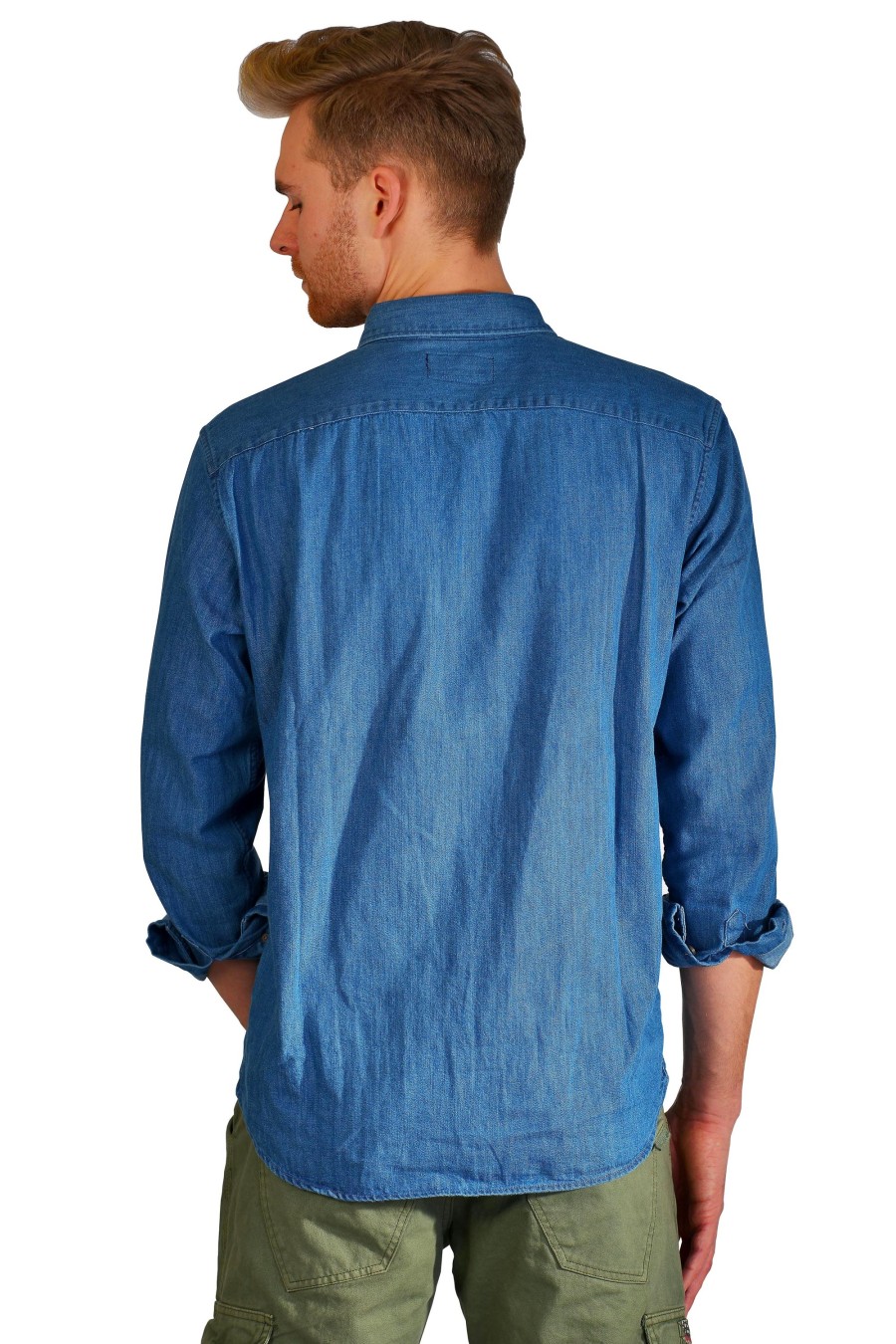 Herren Kera Collection | Kera Collection Herren Jeanshemd Denim Blue Denim