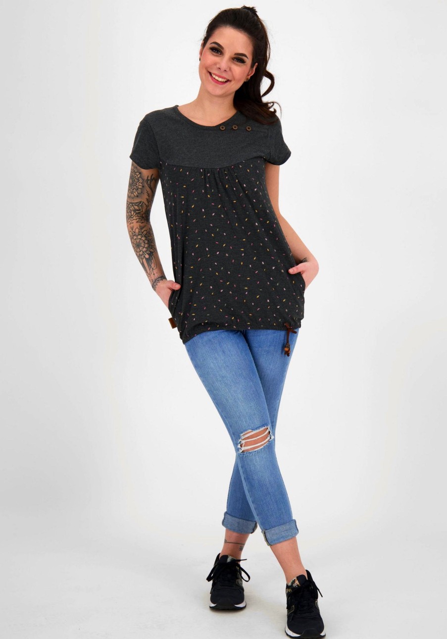 Damen Alife & Kickin | Alife & Kickin T-Shirt Zoe Moonless