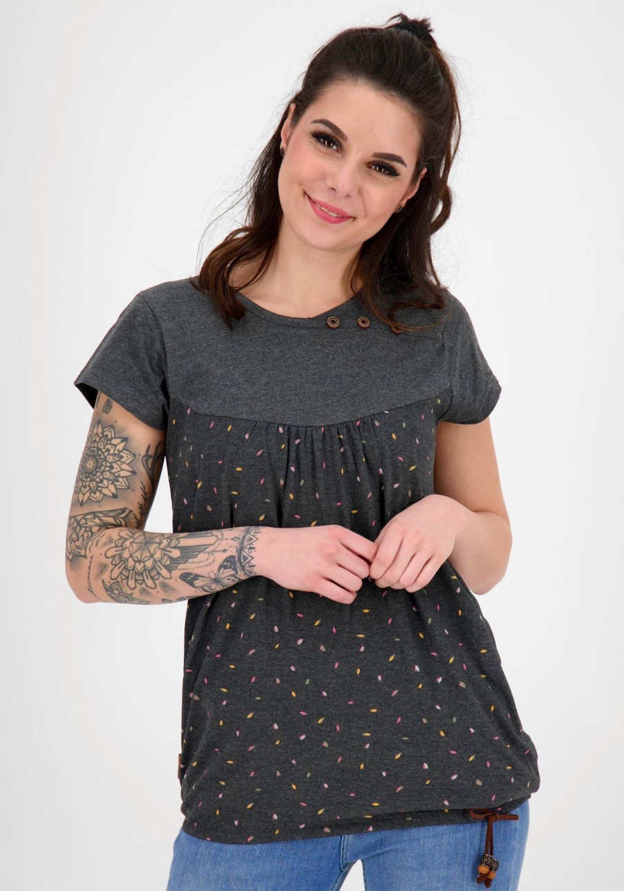 Damen Alife & Kickin | Alife & Kickin T-Shirt Zoe Moonless