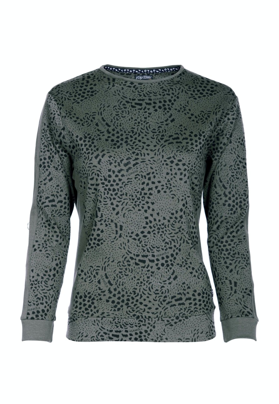 Damen Soquesto | Soquesto Sweatshirt Leandra Dark Khaki