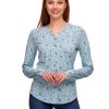 Damen Ragwear | Ragwear Bluse Zofka Flower Organic Light Aqua