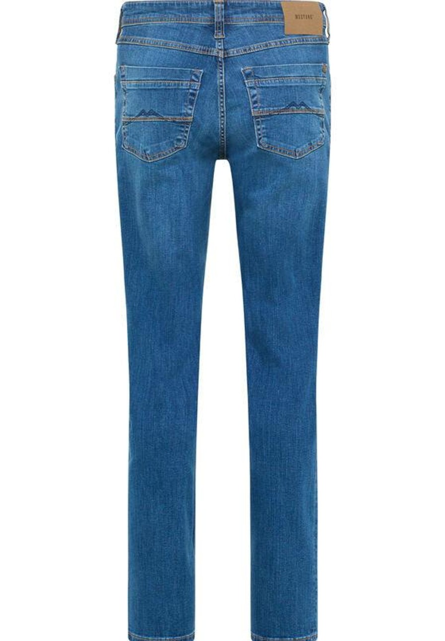 Herren Mustang | Mustang Washington Jeans Regular Fit Extra Lang Cleanblue