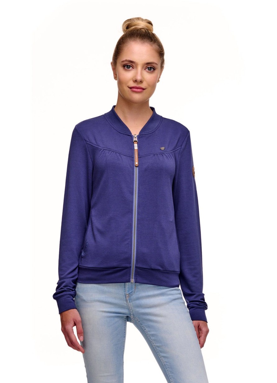 Damen Ragwear | Ragwear Sweatjacke Kenia Blue