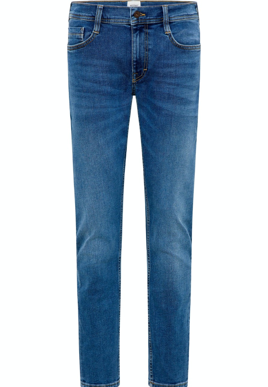 Herren Mustang | Mustang Jeans Oregon Slim Dusk Blue Extra Lang