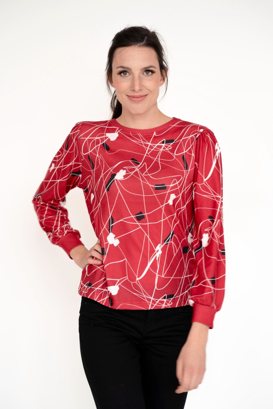 Damen einfach Schu00f6n | Einfach Schu00F6N Pullover Nadine Rot