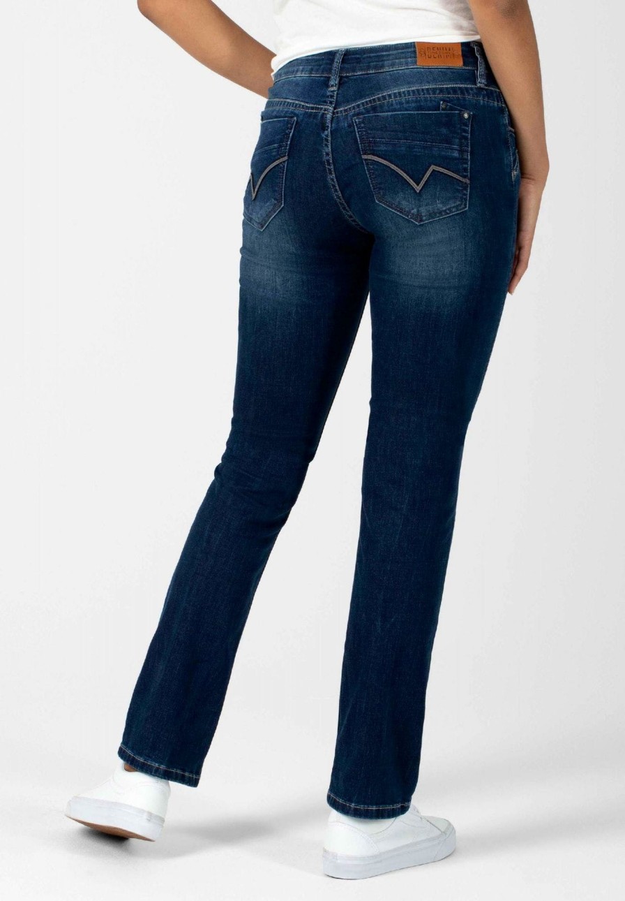 Damen Timezone | Timezone Damenjeans Slim Tahilatz Blue Royal Wash