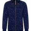 Damen Ragwear | Ragwear Sweatjacke Rylie Birds Zip Plus Navy