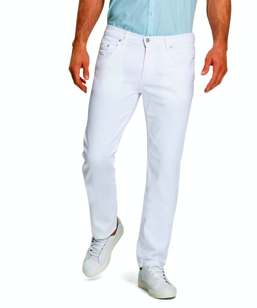 Herren Pioneer Jeans | Pioneer Rando Jeans Regular Fit Weiu00Df Extra Lang Weis