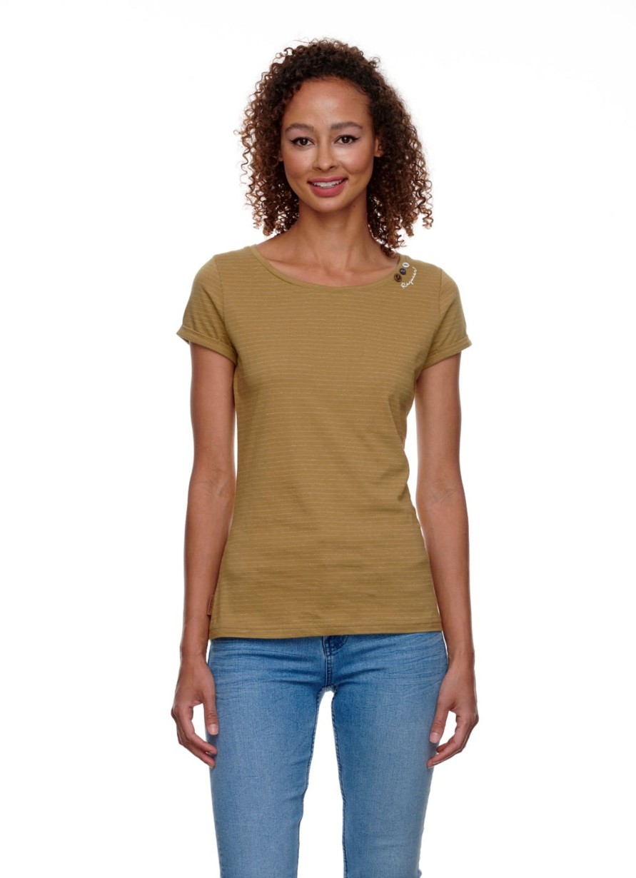 Damen Ragwear | Ragwear Shirt Florah C Organic Khaki