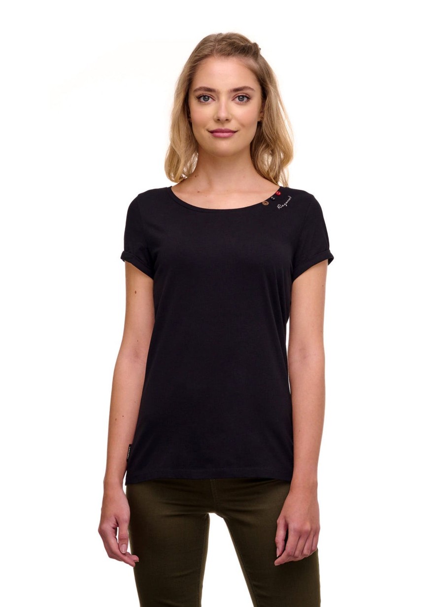 Damen Ragwear | Ragwear Shirt Florah Organic Black