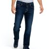 Herren Pioneer Jeans | Pioneer Jeans Rando Regular Fit Extra Lang Blue / Black Used Buffies