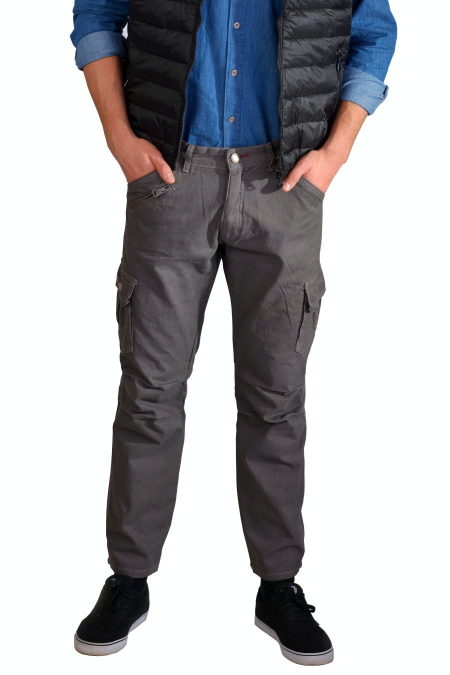 Herren Kera Collection | Kera Collection Cargo Hose Grau