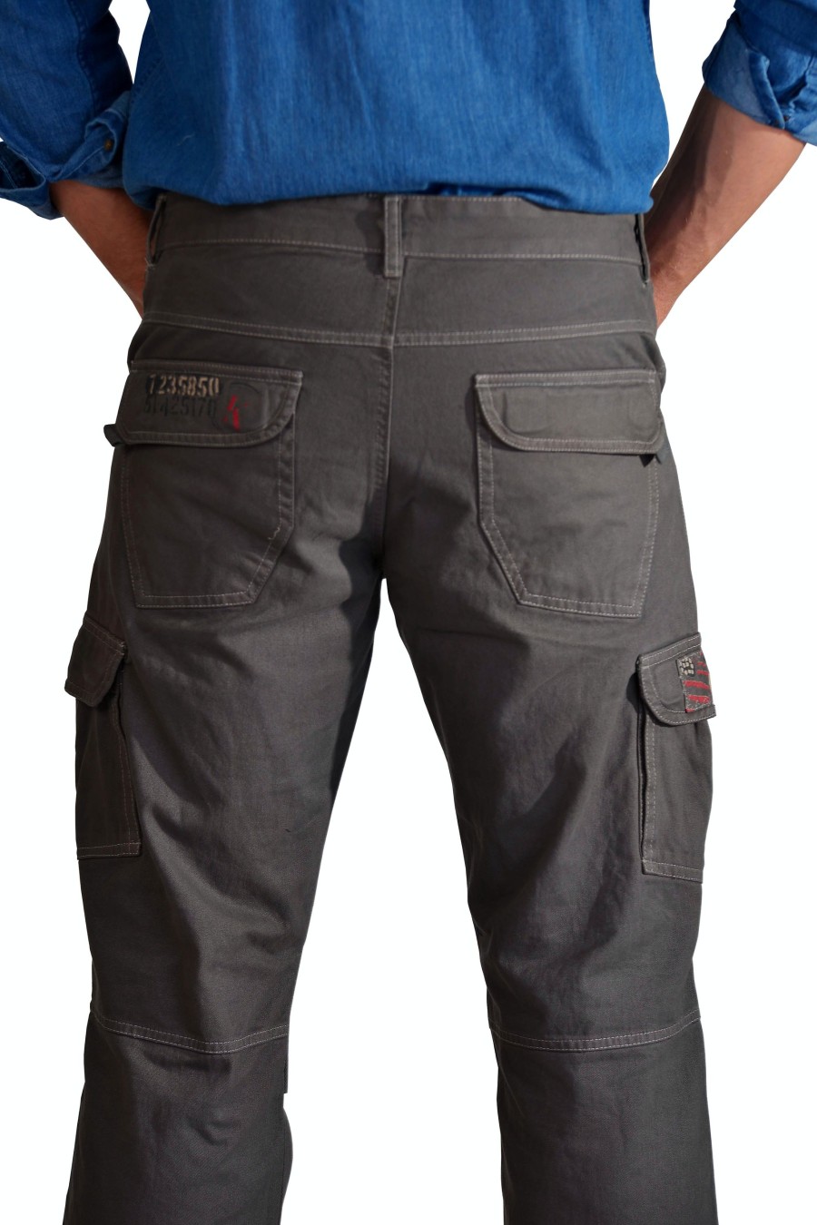 Herren Kera Collection | Kera Collection Cargo Hose Grau