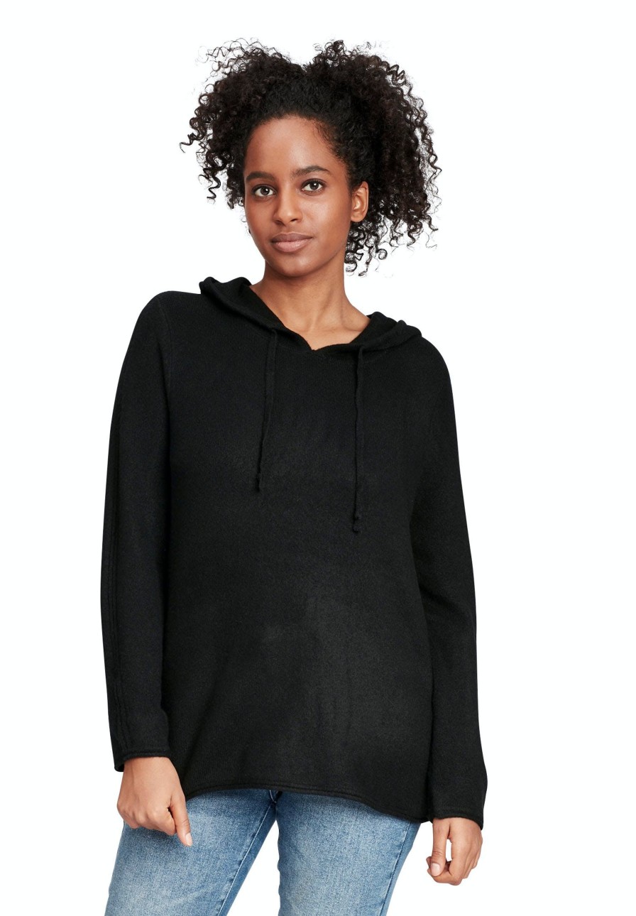 Damen Betty Barclay | Cartoon Strickpullover 5150 Mit Kapuze Black