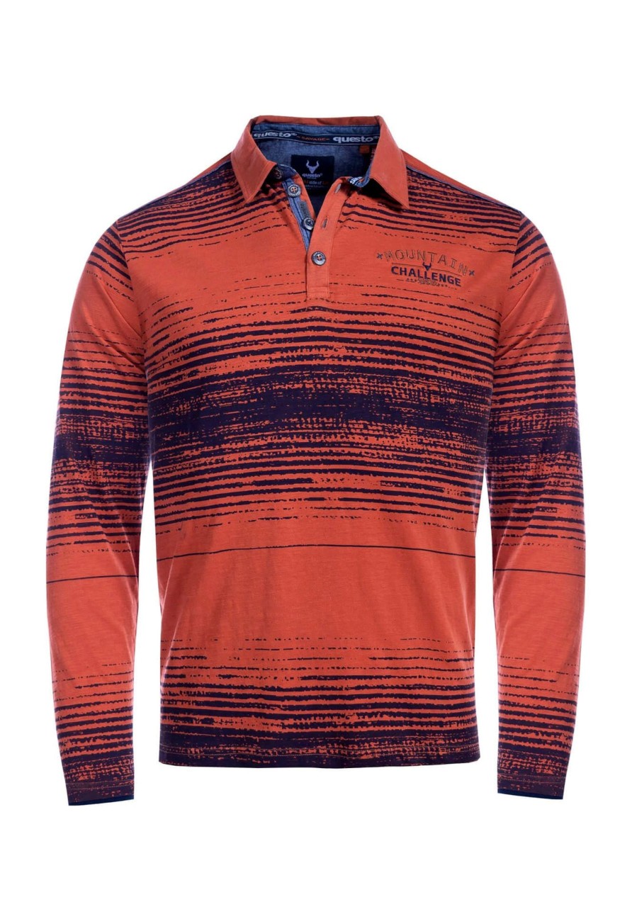 Herren Questo | Questo Poloshirt Eddie Rust