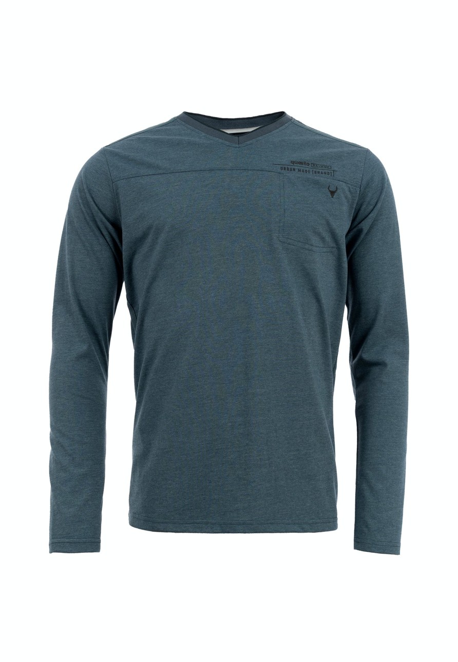 Herren Questo | Questo Shirt Elyes Night Green