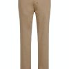 Herren Mustang | Mustang Beflex Chino Hose Regular-Fit Extra Lang Cream