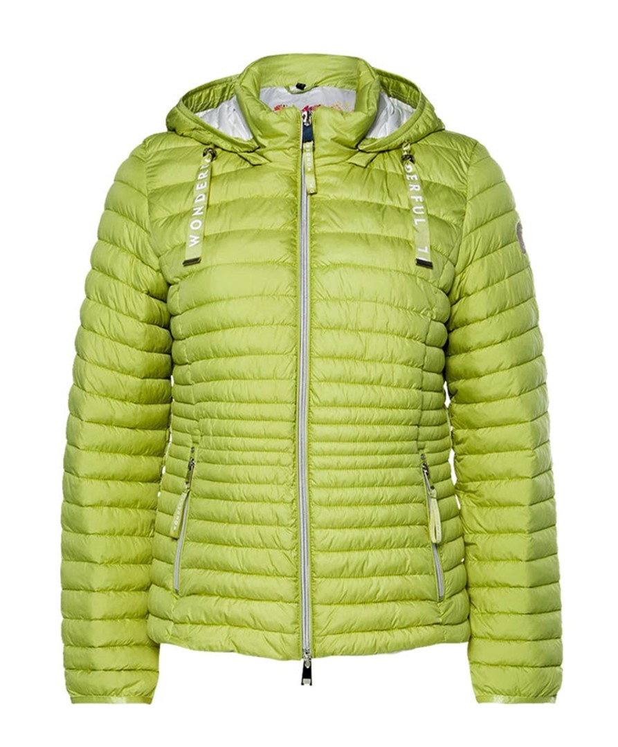 Damen Barbara Lebek | Barbara Lebek Steppjacke Mit Kapuze Pistachio