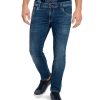 Herren Pioneer Jeans | Pioneer Jeans Ryan Regular Fit Extra Lang Blue Used Buffies