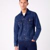 Herren Wrangler | Wrangler Jeansjacke Coalblue Stone