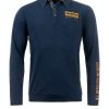 Herren Questo | Questo Langarmshirt Fiorello Moon Blue