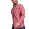 Herren Tom Tailor | Tom Tailor Hemd Honeycomb Rosa